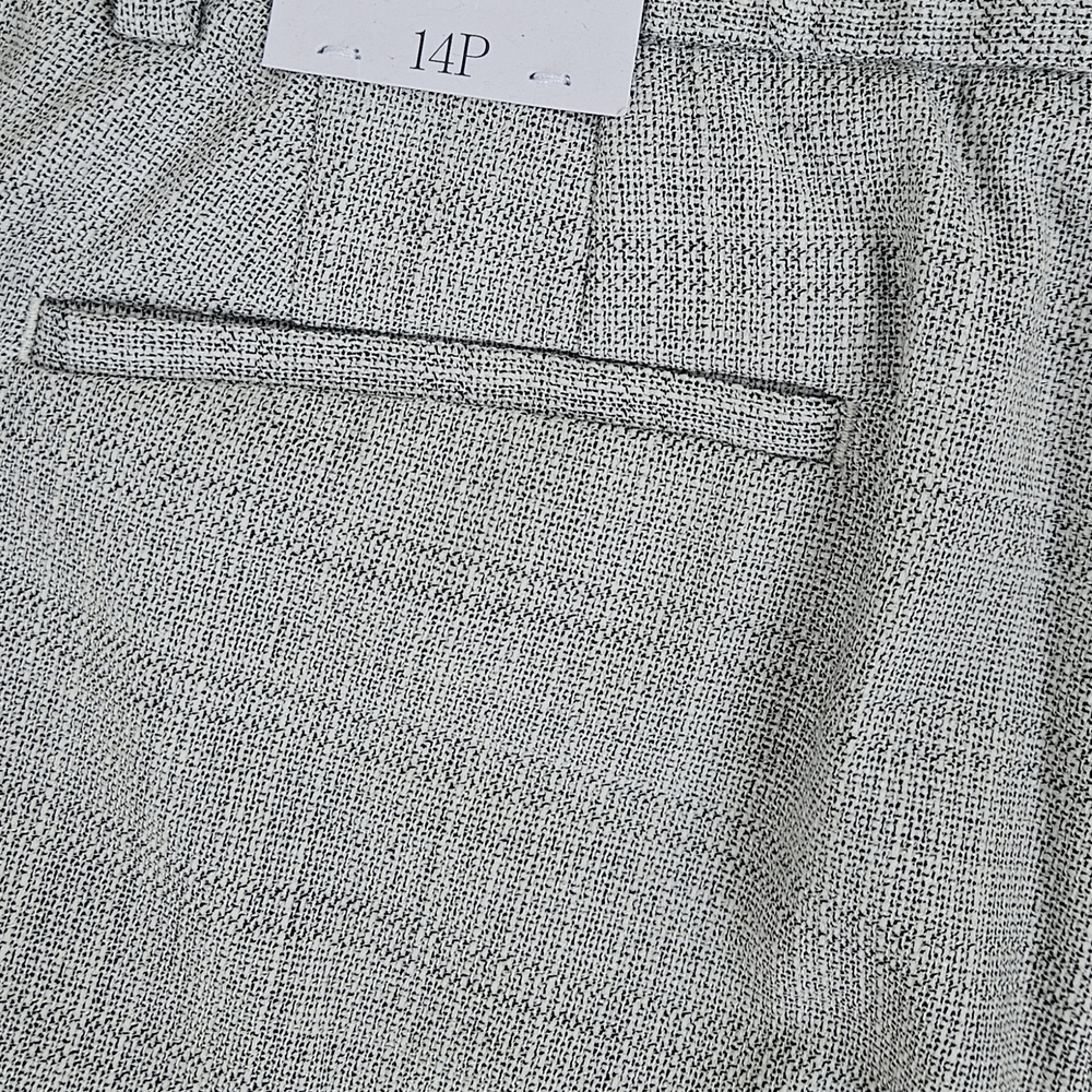 Talbots Hampshire Ankle Pants 14P NWT Gray Tweed Straight Leg Career Office Peti - Picture 12 of 15